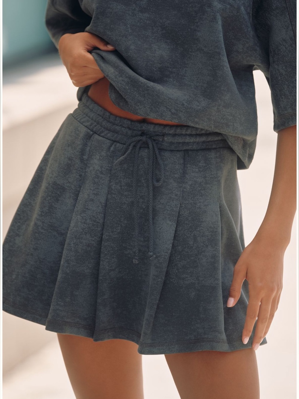 Anthropologie Pull-On Washed Mini Skirt Women Size XL/Daily Practice
